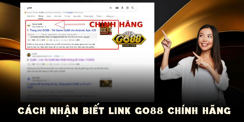 Cách nhận biết link chuẩn GO88