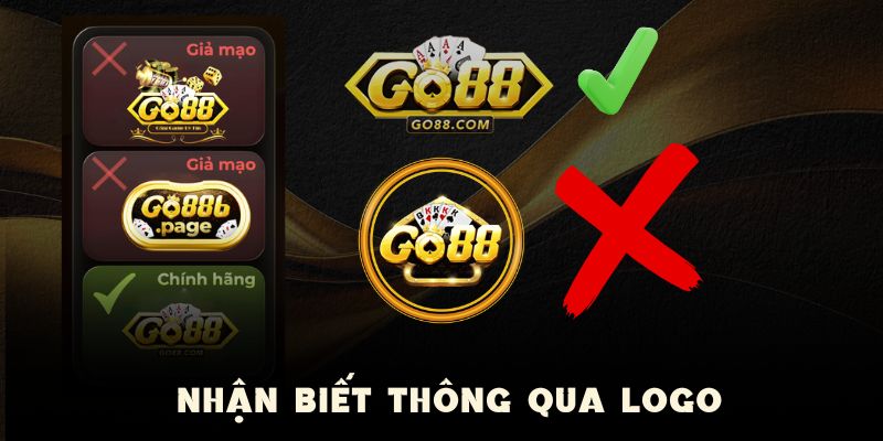 Nhìn nhận trang chính hãng qua LOGO